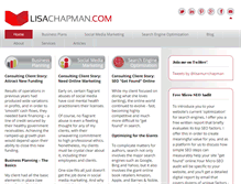 Tablet Screenshot of lisachapman.com